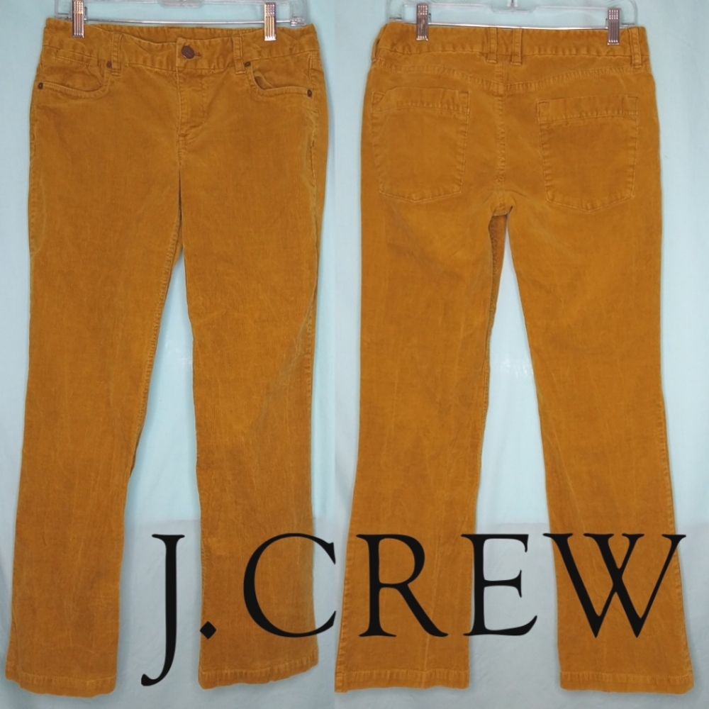 J. Crew gold corduroy pants favorite fit 6S
